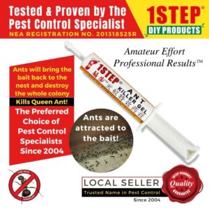 1STEP Combo Pack Ant Killer Gel 35g + Roach Killer Gel 35g/syringe