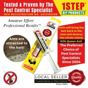 1STEP Ant Killer Gel 15g – Easy to use – Kill All Types of Ants