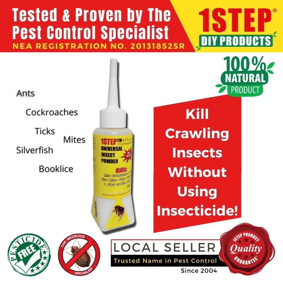 1STEP Universal Insect Powder 20g/bottle - Crawling Insect Killer Powder - Kills Booklice ...