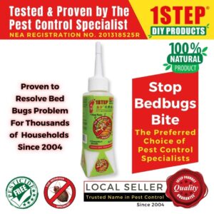 1STEP Natural Bed Bug Powder 20g/bottle – Highly Effective Bed Bug Killer – Chemical Free