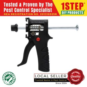 1STEP Gel Bait Gun – Metal – For Professional Application of Insect Gel Bait (35/g Syringe) – SG Local Seller