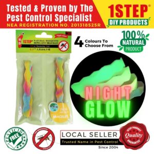 1STEP Natural Mosquito Repellent Bracelet (Night Glow) – Rainbow