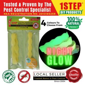 1STEP Natural Mosquito Repellent Bracelet (Night Glow) – Yellow