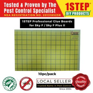 1STEP Glue Paper 10pc/Pack for use with  Sky-F & Sky-F Plus II – Specially Formulated with Quality Adhesion & Flies Attractant – SG Seller