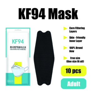 50/100Pcs KF94 Mask – 10 Pcs Per Packet- Breathable – Comfortable -Bacterial Filtration Efficiency-【SG Ready Stock】